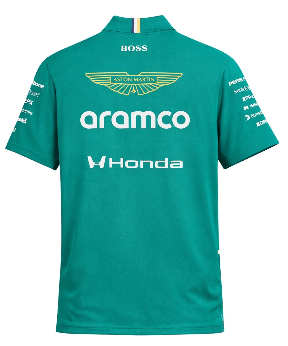 Aston Martin F1 Aramco 2026 Team Polo back