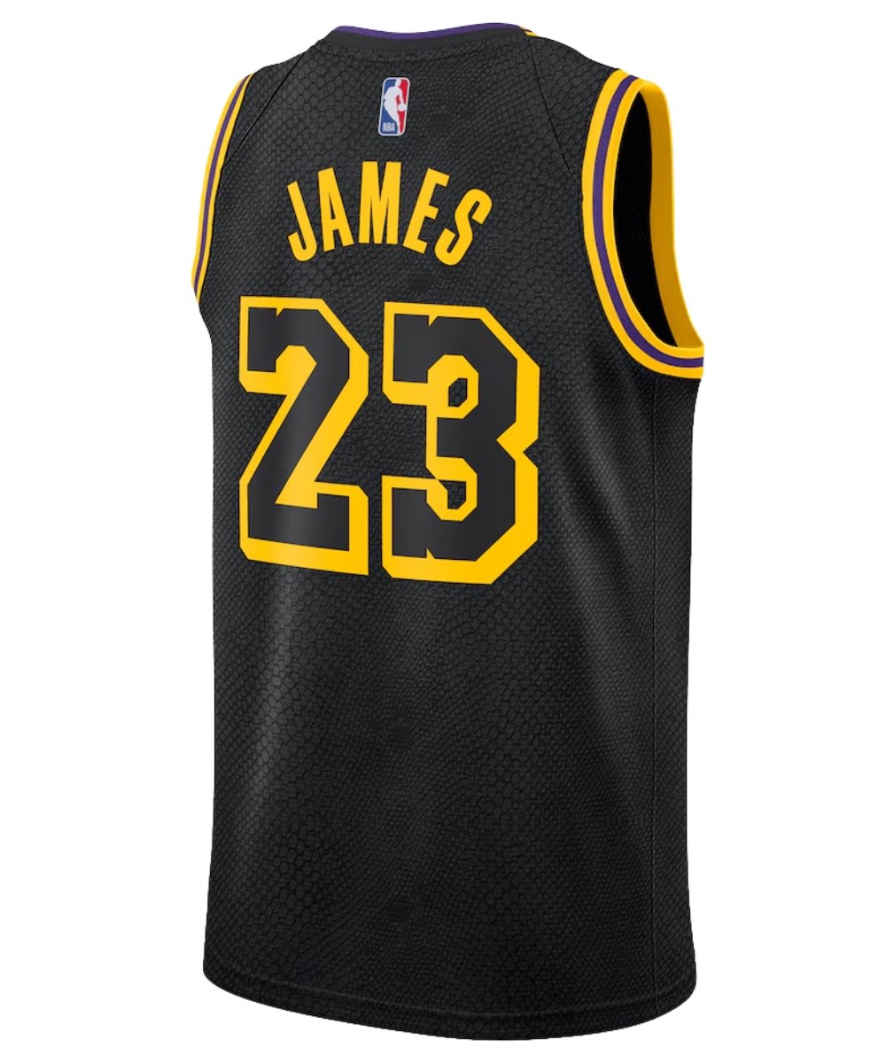 Los Angeles Lakers Black Edition Jersey back