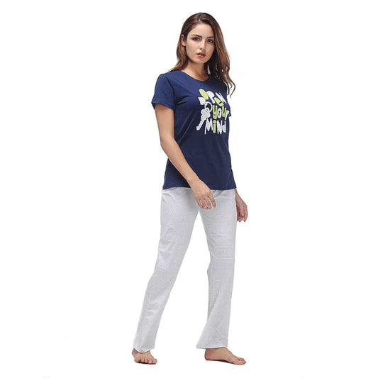 Women Nightwear Set – Trousers & T-Shirt - image 2