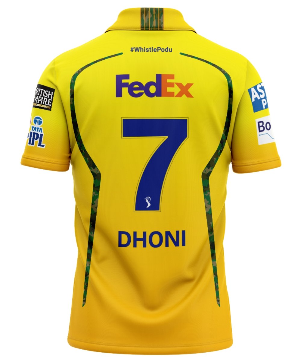 Chennai Super Kings 2026 Jersey IPL - Dhoni 7