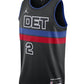 Detroit Pistons Black Jersey - NBA Basketball