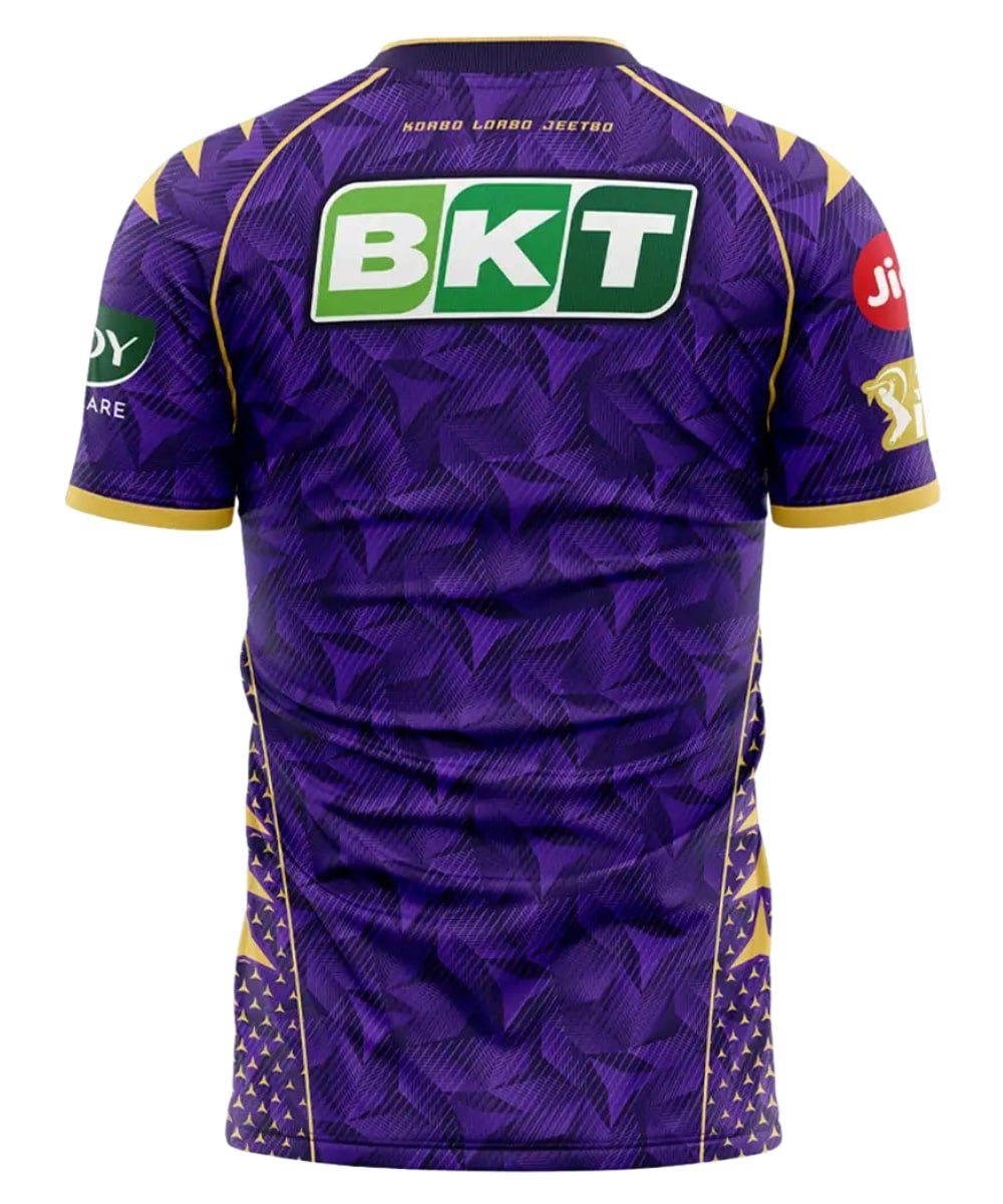 Kolkata Knight Riders Jersey IPL 2025 BACK