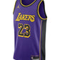 Los Angeles Lakers Purple Jersey 2024 BACK
