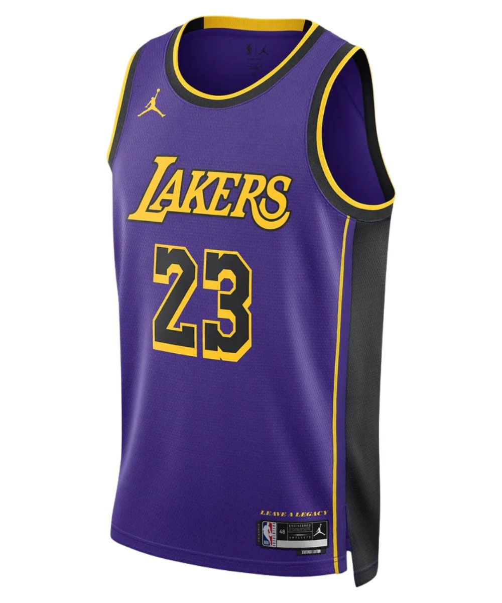 Los Angeles Lakers Purple Jersey 2024 BACK